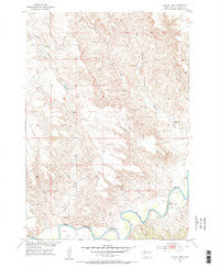 Dalzell NW South Dakota Historical topographic map, 1:24000 scale, 7.5 X 7.5 Minute, Year 1954