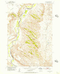 Dalzell SE South Dakota Historical topographic map, 1:24000 scale, 7.5 X 7.5 Minute, Year 1954