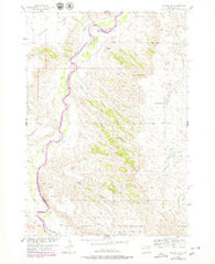 Dalzell SE South Dakota Historical topographic map, 1:24000 scale, 7.5 X 7.5 Minute, Year 1954