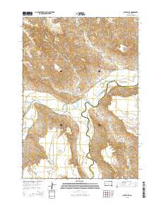 Dalzell NE South Dakota Current topographic map, 1:24000 scale, 7.5 X 7.5 Minute, Year 2015
