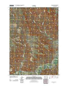 Dalzell NW South Dakota Historical topographic map, 1:24000 scale, 7.5 X 7.5 Minute, Year 2012