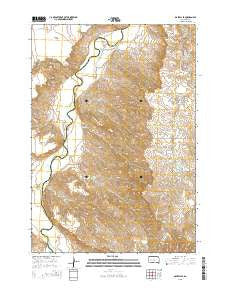 Dalzell SE South Dakota Current topographic map, 1:24000 scale, 7.5 X 7.5 Minute, Year 2015