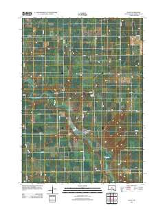 Dante South Dakota Historical topographic map, 1:24000 scale, 7.5 X 7.5 Minute, Year 2012