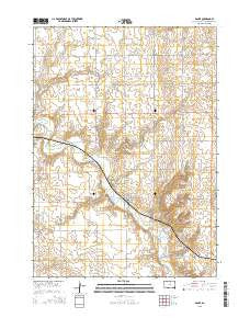 Dante South Dakota Current topographic map, 1:24000 scale, 7.5 X 7.5 Minute, Year 2015