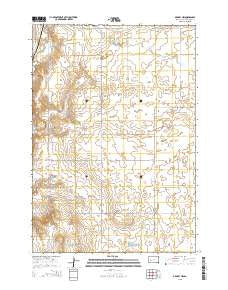 De Grey NW South Dakota Current topographic map, 1:24000 scale, 7.5 X 7.5 Minute, Year 2015