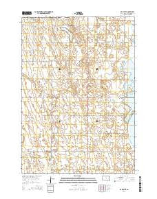 De Smet SE South Dakota Current topographic map, 1:24000 scale, 7.5 X 7.5 Minute, Year 2015