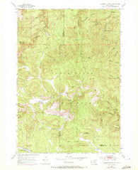 Deadman Mountain South Dakota Historical topographic map, 1:24000 scale, 7.5 X 7.5 Minute, Year 1954