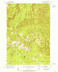 Deadman Mountain South Dakota Historical topographic map, 1:24000 scale, 7.5 X 7.5 Minute, Year 1954