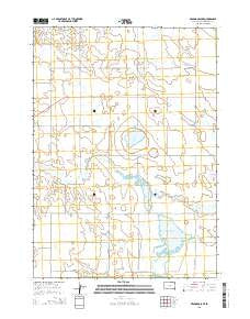 Deadmans Lake South Dakota Current topographic map, 1:24000 scale, 7.5 X 7.5 Minute, Year 2015