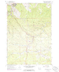 Deadwood South South Dakota Historical topographic map, 1:24000 scale, 7.5 X 7.5 Minute, Year 1961