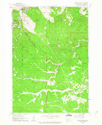 Deadwood South South Dakota Historical topographic map, 1:24000 scale, 7.5 X 7.5 Minute, Year 1961
