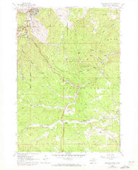 Deadwood South South Dakota Historical topographic map, 1:24000 scale, 7.5 X 7.5 Minute, Year 1961