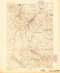 Deadwood South Dakota Historical topographic map, 1:125000 scale, 30 X 30 Minute, Year 1894