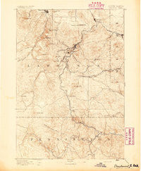 Deadwood South Dakota Historical topographic map, 1:125000 scale, 30 X 30 Minute, Year 1894