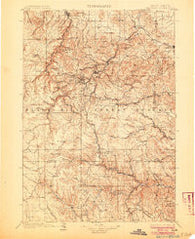 Deadwood South Dakota Historical topographic map, 1:125000 scale, 30 X 30 Minute, Year 1901