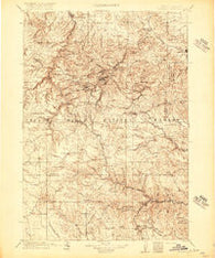 Deadwood South Dakota Historical topographic map, 1:125000 scale, 30 X 30 Minute, Year 1916