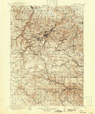 Deadwood South Dakota Historical topographic map, 1:125000 scale, 30 X 30 Minute, Year 1916