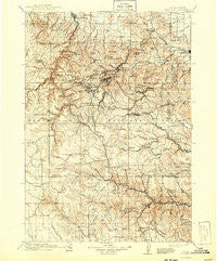 Deadwood South Dakota Historical topographic map, 1:125000 scale, 30 X 30 Minute, Year 1916