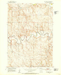 Deep Creek NE South Dakota Historical topographic map, 1:24000 scale, 7.5 X 7.5 Minute, Year 1952