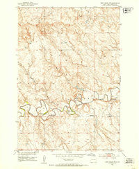 Deep Creek NW South Dakota Historical topographic map, 1:24000 scale, 7.5 X 7.5 Minute, Year 1951