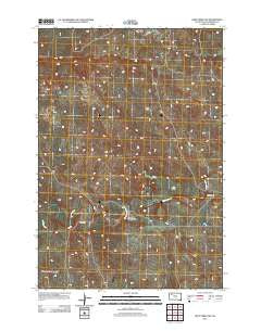 Deep Creek NW South Dakota Historical topographic map, 1:24000 scale, 7.5 X 7.5 Minute, Year 2012