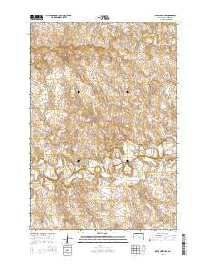 Deep Creek NW South Dakota Current topographic map, 1:24000 scale, 7.5 X 7.5 Minute, Year 2015