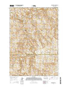 Deep Creek SE South Dakota Current topographic map, 1:24000 scale, 7.5 X 7.5 Minute, Year 2015