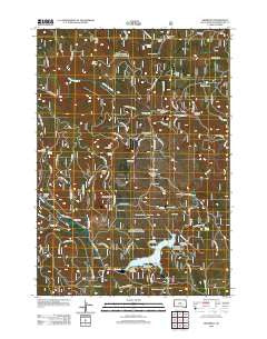 Deerfield South Dakota Historical topographic map, 1:24000 scale, 7.5 X 7.5 Minute, Year 2012