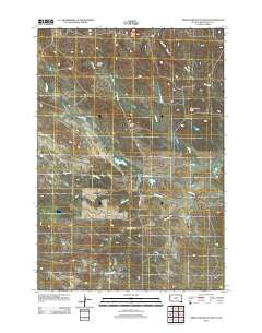 Deers Ears Butte South South Dakota Historical topographic map, 1:24000 scale, 7.5 X 7.5 Minute, Year 2012