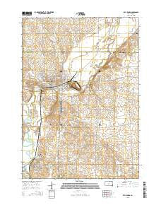 Dell Rapids South Dakota Current topographic map, 1:24000 scale, 7.5 X 7.5 Minute, Year 2015