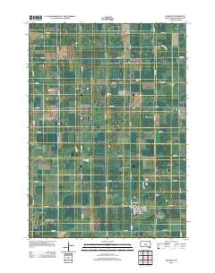 Delmont South Dakota Historical topographic map, 1:24000 scale, 7.5 X 7.5 Minute, Year 2012