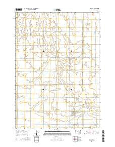 Delmont South Dakota Current topographic map, 1:24000 scale, 7.5 X 7.5 Minute, Year 2015