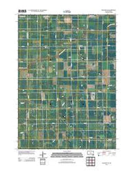 Delmont NE South Dakota Historical topographic map, 1:24000 scale, 7.5 X 7.5 Minute, Year 2012