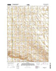 Delmont SE South Dakota Current topographic map, 1:24000 scale, 7.5 X 7.5 Minute, Year 2015