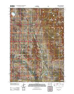 Dewey South Dakota Historical topographic map, 1:24000 scale, 7.5 X 7.5 Minute, Year 2012