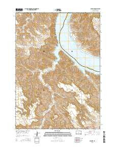 Dixon NE South Dakota Current topographic map, 1:24000 scale, 7.5 X 7.5 Minute, Year 2015