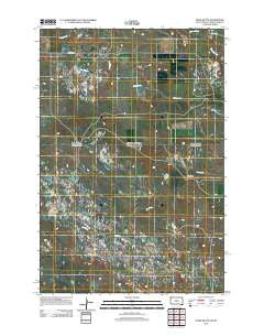 Dogie Butte South Dakota Historical topographic map, 1:24000 scale, 7.5 X 7.5 Minute, Year 2012