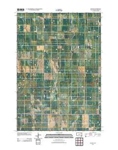 Doland South Dakota Historical topographic map, 1:24000 scale, 7.5 X 7.5 Minute, Year 2012