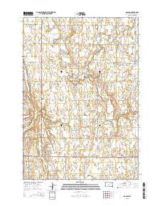 Doland South Dakota Current topographic map, 1:24000 scale, 7.5 X 7.5 Minute, Year 2015