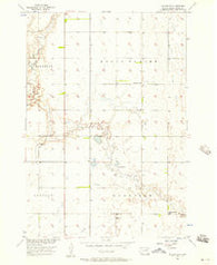 Doland SW South Dakota Historical topographic map, 1:24000 scale, 7.5 X 7.5 Minute, Year 1956