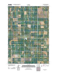 Doland SW South Dakota Historical topographic map, 1:24000 scale, 7.5 X 7.5 Minute, Year 2012