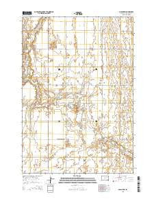 Doland SW South Dakota Current topographic map, 1:24000 scale, 7.5 X 7.5 Minute, Year 2015
