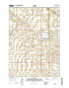 Dolton South Dakota Current topographic map, 1:24000 scale, 7.5 X 7.5 Minute, Year 2015