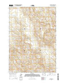Doty Ridge South Dakota Current topographic map, 1:24000 scale, 7.5 X 7.5 Minute, Year 2015