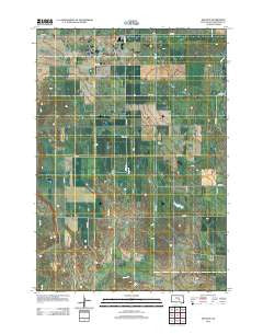 Dry Run South Dakota Historical topographic map, 1:24000 scale, 7.5 X 7.5 Minute, Year 2012