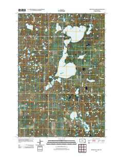 Drywood Lakes South Dakota Historical topographic map, 1:24000 scale, 7.5 X 7.5 Minute, Year 2012