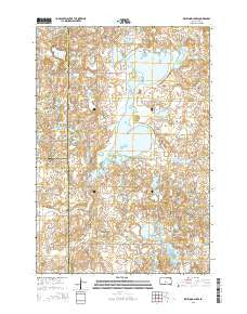 Drywood Lakes South Dakota Current topographic map, 1:24000 scale, 7.5 X 7.5 Minute, Year 2015