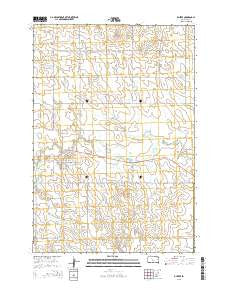 Dupree South Dakota Current topographic map, 1:24000 scale, 7.5 X 7.5 Minute, Year 2015