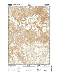 Dupree NE South Dakota Current topographic map, 1:24000 scale, 7.5 X 7.5 Minute, Year 2015