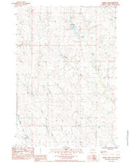 Durkee Lake South Dakota Historical topographic map, 1:24000 scale, 7.5 X 7.5 Minute, Year 1983